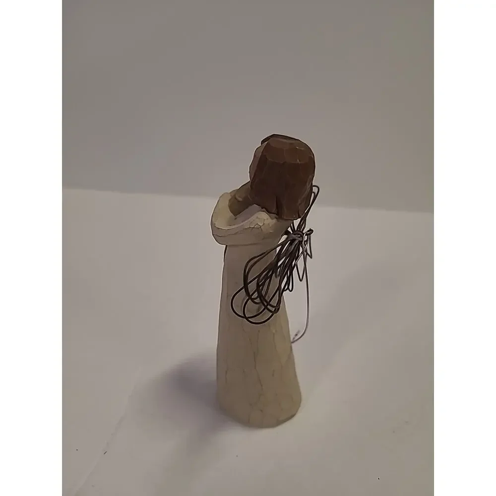 1999 Demdaco Willow Tree Susan Lordi Angel of Friendship with Dog Puppy Figurine